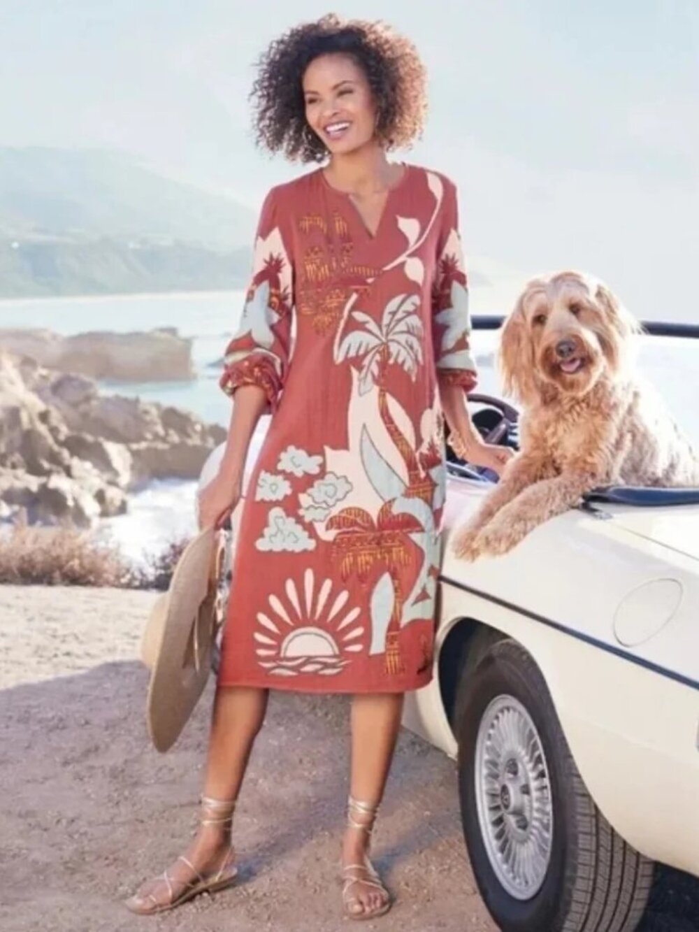 Soft Surroundings Tierra Tropical Midi Size M